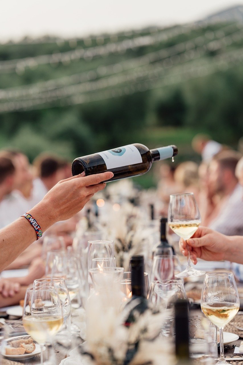 wine, wedding, party